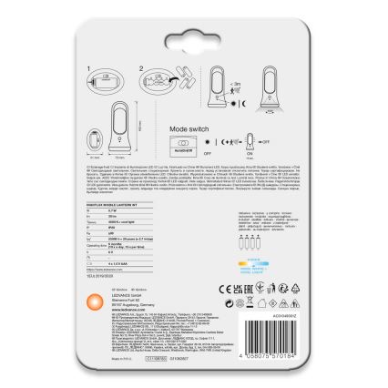Ledvance - LED Orientacinis šviestuvas su jutikliu MOBILE LED/0,7W/4xAAA