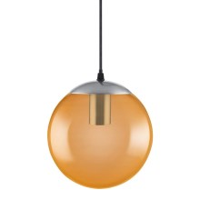 Ledvance - LED Pakabinamas sietynas BUBBLE 1xE27/8W/230V oranžinė d. 20 cm