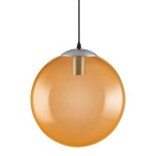 Ledvance - LED Pakabinamas sietynas BUBBLE 1xE27/8W/230V oranžinis d. 30 cm
