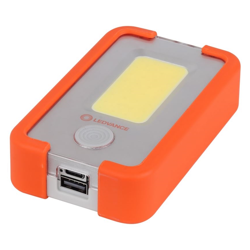Ledvance - LED pakraunamas žibintuvėlis su maitinimo banku FLASHLIGHT LED/4W/5V 3000mAh IPX2