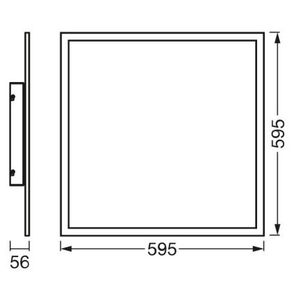 Ledvance - LED panelė PLANON LED/40W/230V