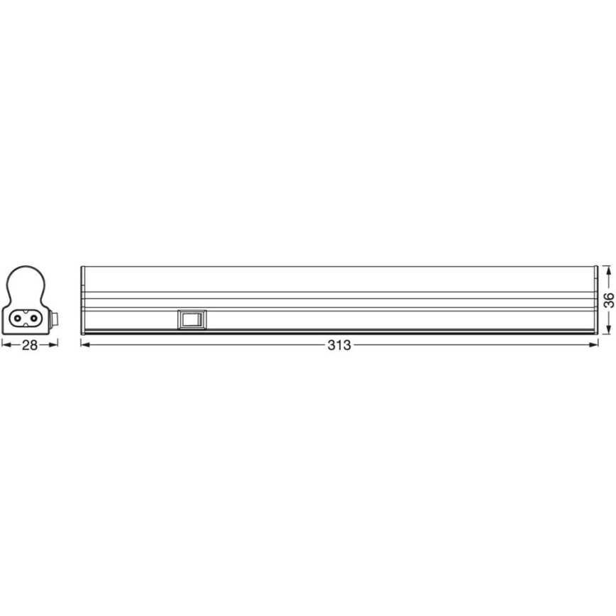 Ledvance - LED po stalinių spintelių šviestuvas su jutikliu BATTEN LED/4W/230V 32 cm