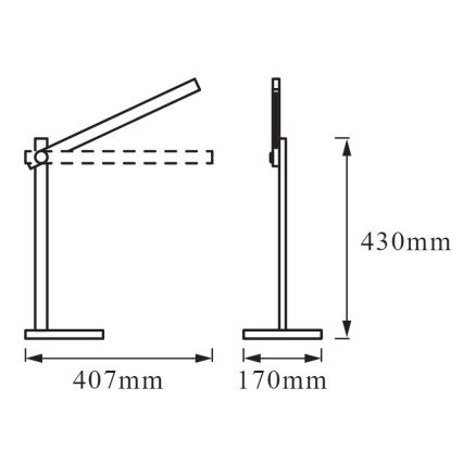 Ledvance - LED Pritemdoma stalinė lempa PANAN LED / 7W / 230V