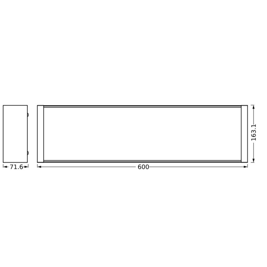 Ledvance - LED Pritemdomas lubinis šviestuvas OFFICE LINE LED/20W/230V 60 cm + nuotolinio valdymo pultas