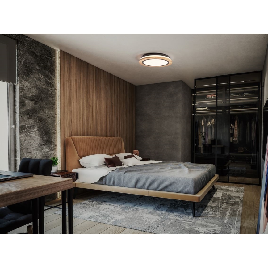 Ledvance - LED Pritemdomas lubinis šviestuvas SMART+ ORBIS WOOD LED/24W/230V 2700-6500K ąžuolas Wi-Fi