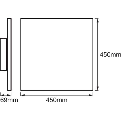 Ledvance - LED Pritemdomas lubų šviestuvas SMART + FRAMELESS LED / 28W / 230V