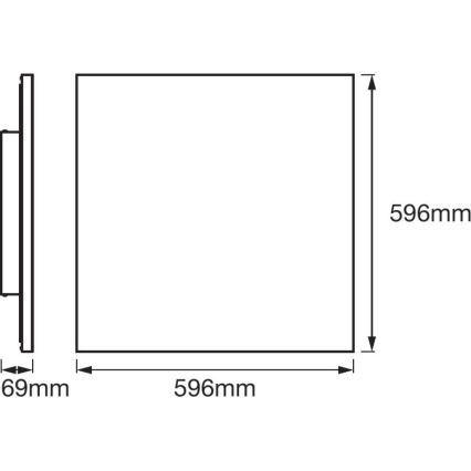 Ledvance - LED Pritemdomas lubų šviestuvas SMART + FRAMELESS LED / 40W / 230 V