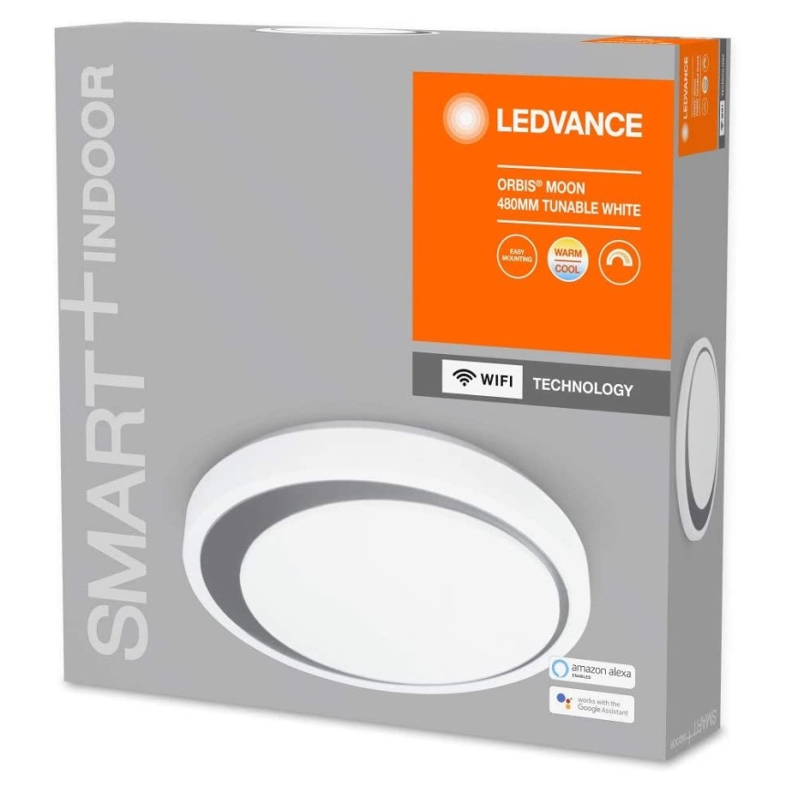 Ledvance - LED Pritemdomas lubų šviestuvas SMART + MOON LED / 32W / 230V wi-fi