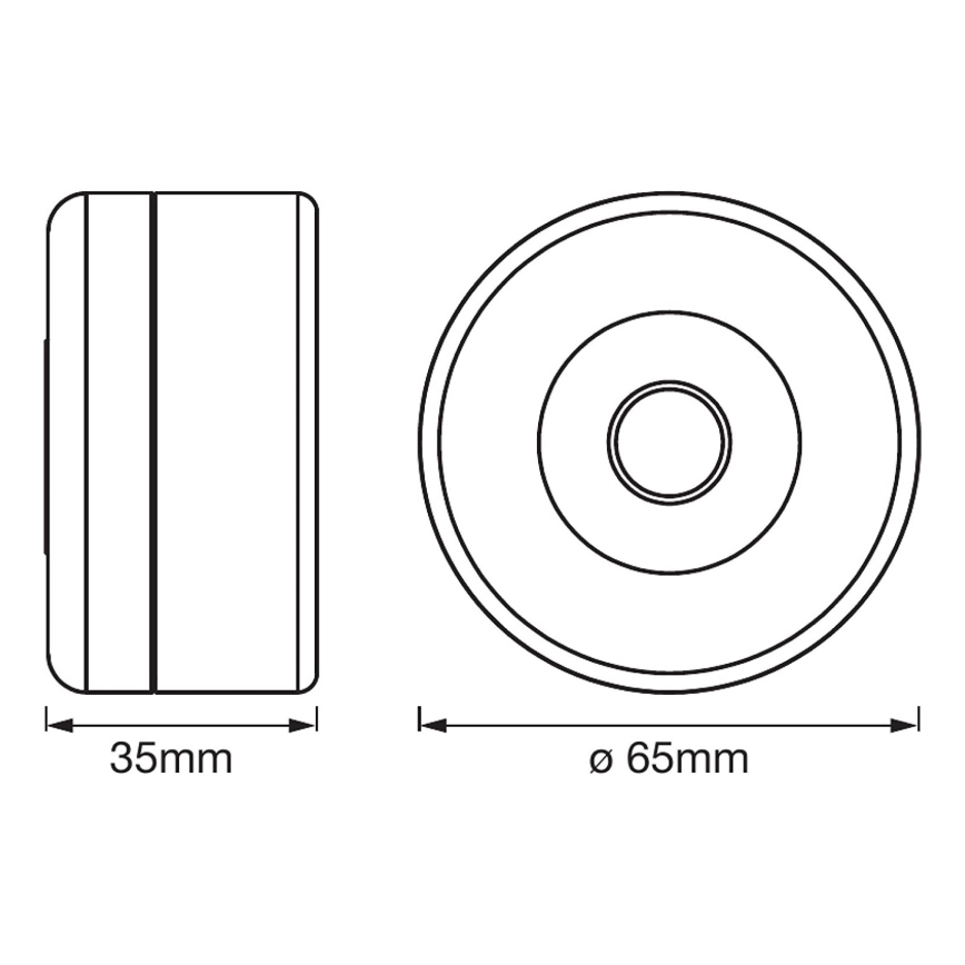 Ledvance - LED Pritemdomas orientacija šviestuvas DOT-IT LED/0,45W/5V 500 mAh