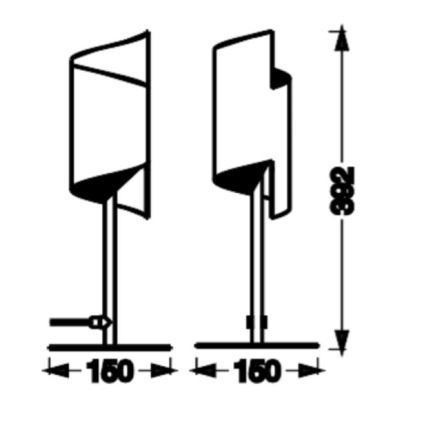 Ledvance - LED pritemdomas stalinis šviestuvas SMART+ DECOR TWIST LED/12W/230V 3000-6500K Wi-Fi juoda