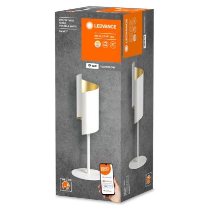 Ledvance - LED pritemdomas stalinis šviestuvas SMART+ DECOR TWIST LED/12W/230V 3000-6500K Wi-Fi balta