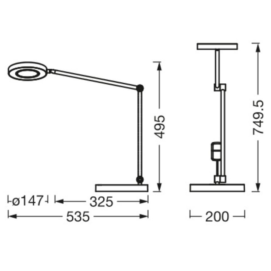 Ledvance - LED pritemdomas, liečiamas stalinis šviestuvas SUN@HOME LED/20W/230V 2200-5000K CRI 95 Wi-Fi