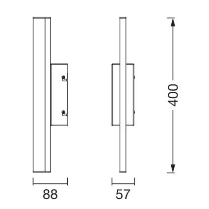 Ledvance - LED Pritemdomas jutiklinis veidrodis su apšvietimu ORBIS MIRROR LED/6,8W/230V 40 cm 3000/4000K IP44