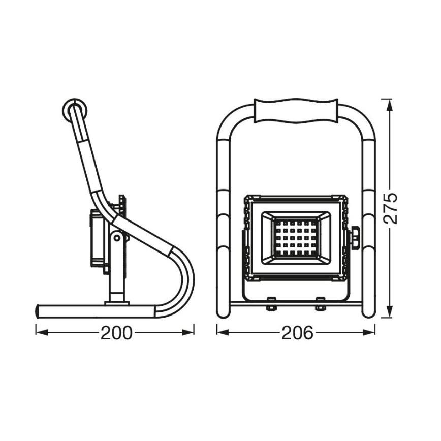 Ledvance - LED prožektorius R-STAND LED/10W/5V 2200 mAh IP44