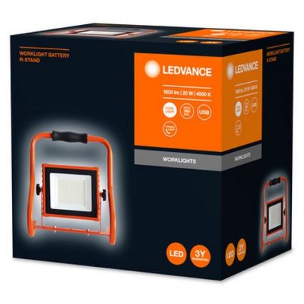 Ledvance - LED Prožektorius R-STAND LED/20W/5V 2200 mAh IP44