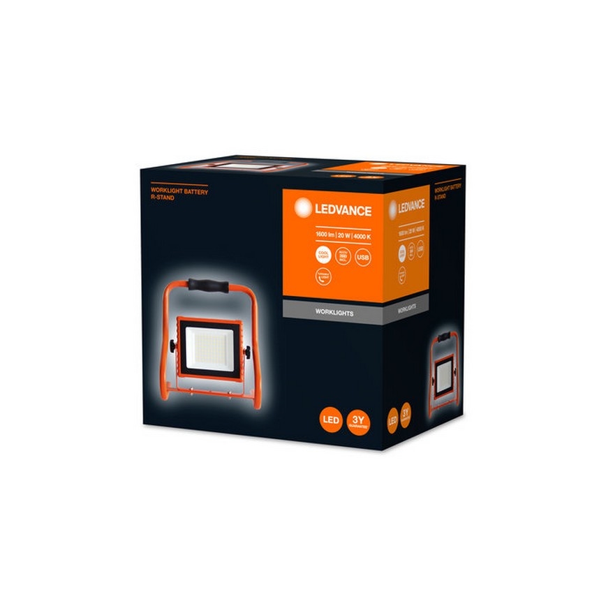 Ledvance - LED Prožektorius R-STAND LED/20W/5V 2200 mAh IP44