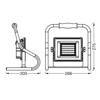 Ledvance - LED Prožektorius R-STAND LED/20W/5V 2200 mAh IP44