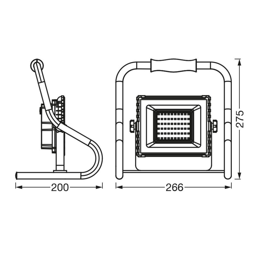 Ledvance - LED Prožektorius R-STAND LED/20W/5V 2200 mAh IP44