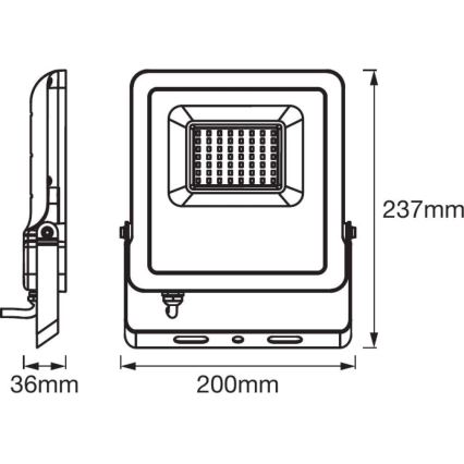 Ledvance - LED Prožektorius SMART+ FLOOD LED/50W/230V IP65 Wi-Fi