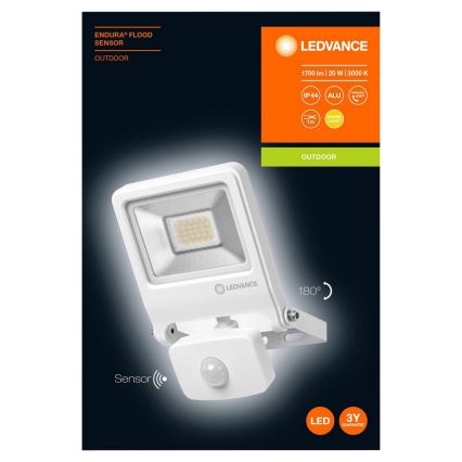 Ledvance - LED prožektorius su jutikliu ENDURA LED/20W/230V IP44