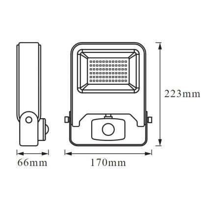 Ledvance - LED prožektorius su jutikliu ENDURA LED/30W/230V IP44