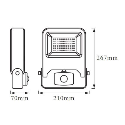 Ledvance - LED prožektorius su jutikliu ENDURA LED/50W/230V IP44