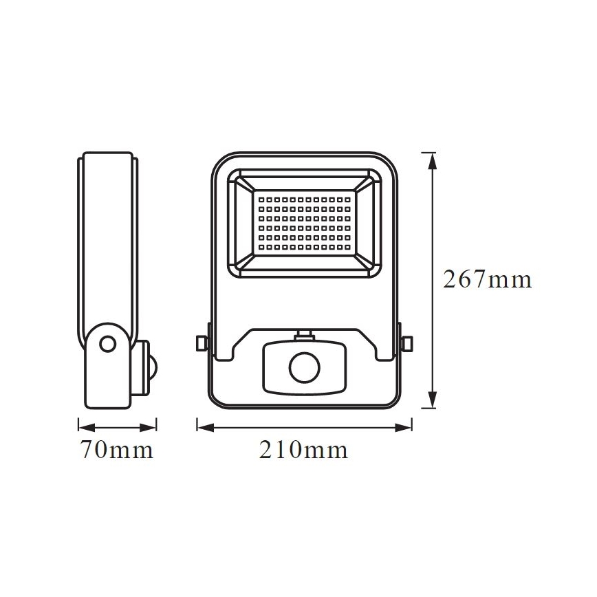 Ledvance - LED prožektorius su jutikliu ENDURA LED/50W/230V IP44