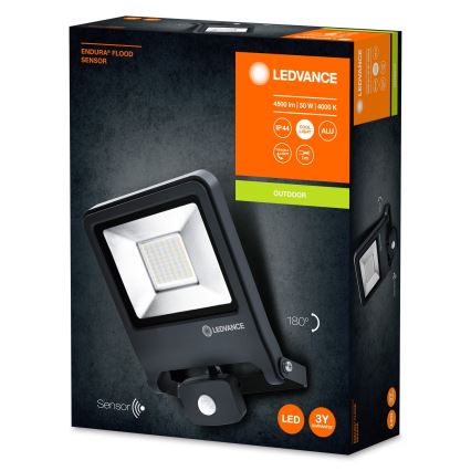 Ledvance - LED prožektorius su jutikliu ENDURA LED/50W/230V IP44