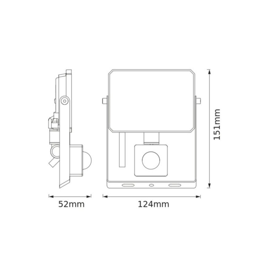 Ledvance - LED prožektorius su judesio ir sutemos jutikliu FLOODLIGHT LED/20W/230V 4000K IP65