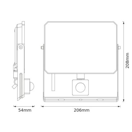 Ledvance - LED prožektorius su judesio ir sutemų jutikliu FLOODLIGHT LED/50W/230V 3000K IP65