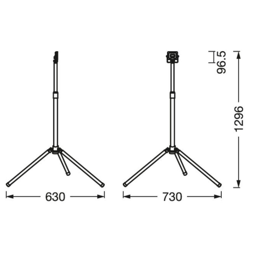 Ledvance - LED lauko prožektorius su rankena WORKLIGHT TRIPOD LED/10W/230V 6500K IP65
