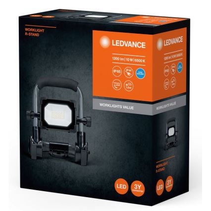 Ledvance - LED lauko prožektorius WORKLIGHT R-STAND LED/10W/230V 6500K IP65