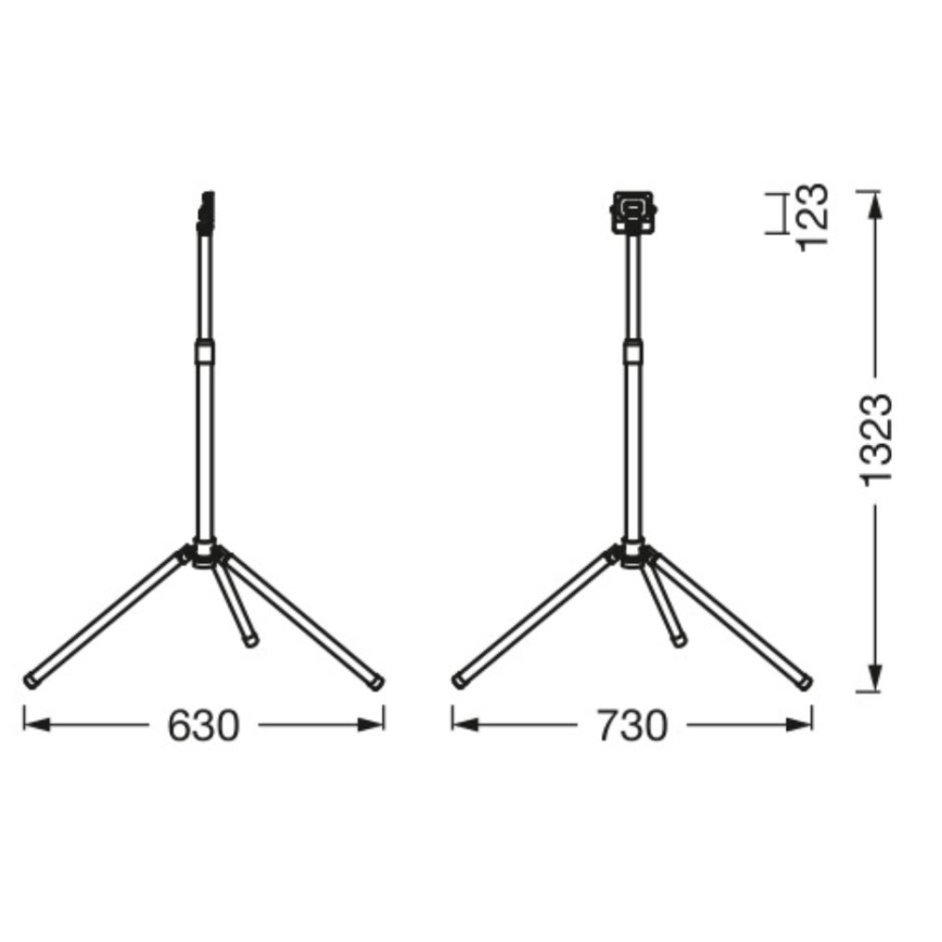 Ledvance - LED Lauko prožektorius su laikikliu WORKLIGHT TRIPOD LED/20W/230V 6500K IP65