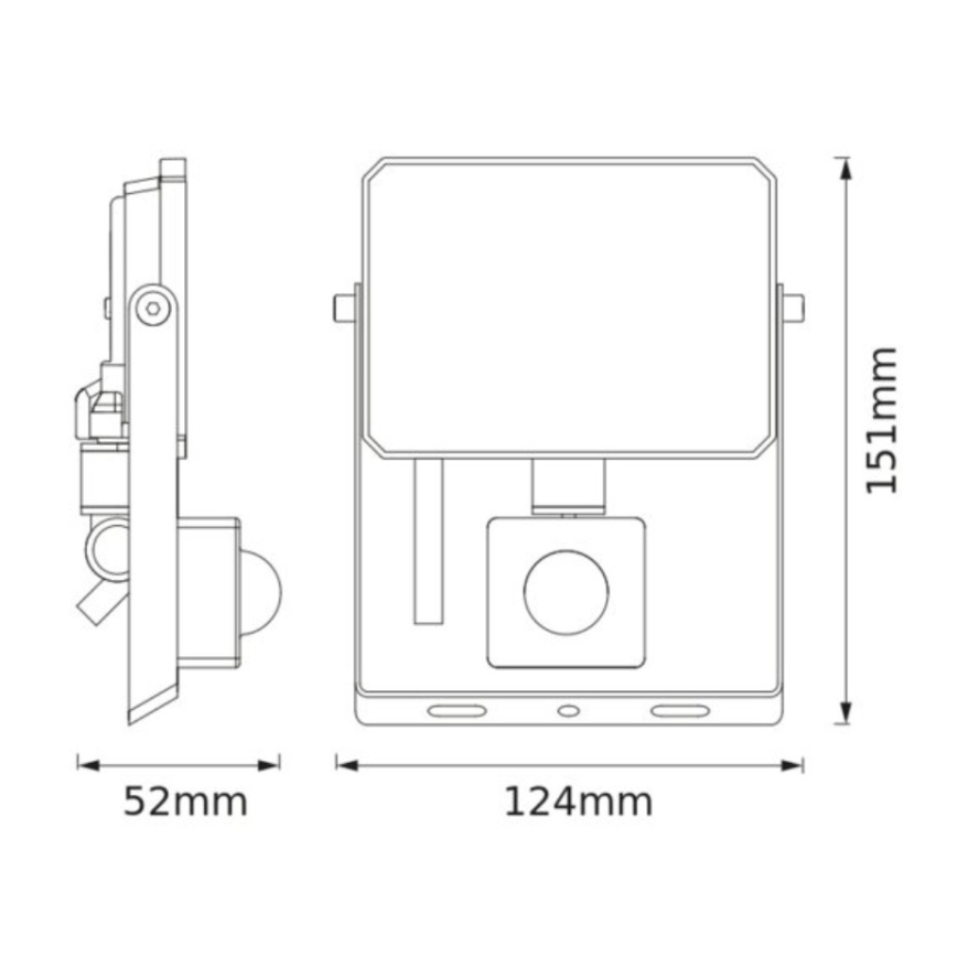 Ledvance - LED prožektorius su judesio ir sutemimo jutikliu FLOODLIGHT LED/20W/230V 3000K IP65