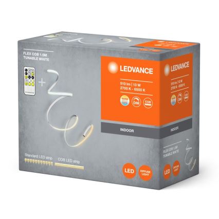 Ledvance - LED reguliuojama FLEX COB juosta 1,5 m LED/13W/230V 2700-6500K + nuotolinio valdymo pultas