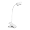 Ledvance - LED reguliuojama jutiklinė stalinė lempa su spaustuku CYLINDER LED/4,8W/5V 3000-6500K balta