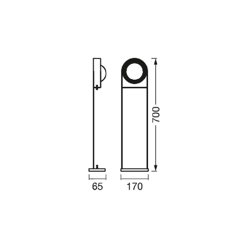 Ledvance – LED Reguliuojama lauko lempa SWING LED/6,7W/230V IP44 Wi-Fi