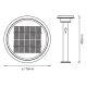 Ledvance - LED Reguliuojama saulės energijos lempa su jutikliu CIRCLE LED/6W/3,2V IP44