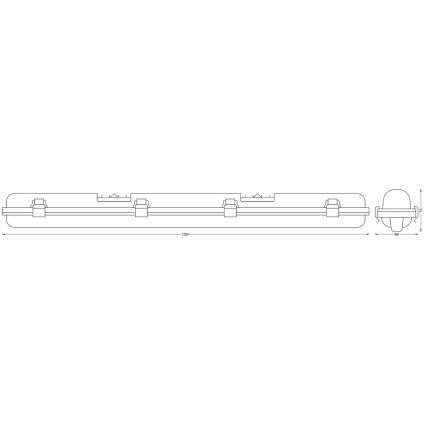 Ledvance - LEDeguliuojamas didelio našumo šviestuvas SUBMARINE G13/18W/230V 2700-6500K Wi-Fi IP65