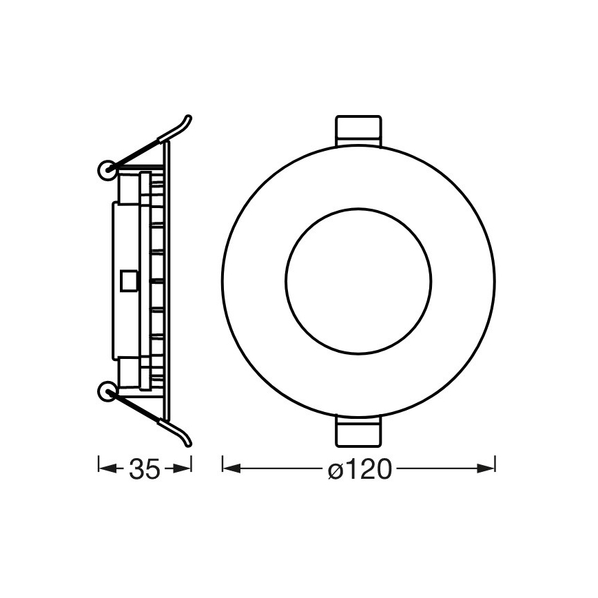Ledvance - LED Reguliuojamas įleidžiamas šviestuvas SUN@HOME LED/8W/230V 2200-5000K CRI 95 Wi-Fi