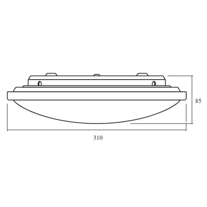 Ledvance - LED Reguliuojamas lubinis šviestuvas ORBIS LED/17W/230V 2700-6500 + valdymo pultas