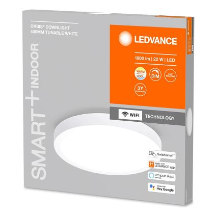 Ledvance - LED Reguliuojamas lubinis šviestuvas SMART+ DOWNLIGHT LED/22W/230V 3000-6500K Wi-Fi