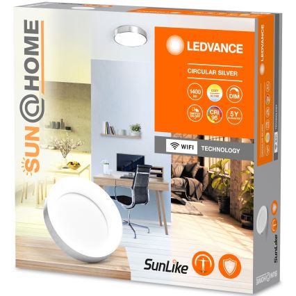 Ledvance-LED Reguliuojamas lubinis šviestuvas SUN@HOME CIRCULAR LED/18,5W/230V Wi-Fi