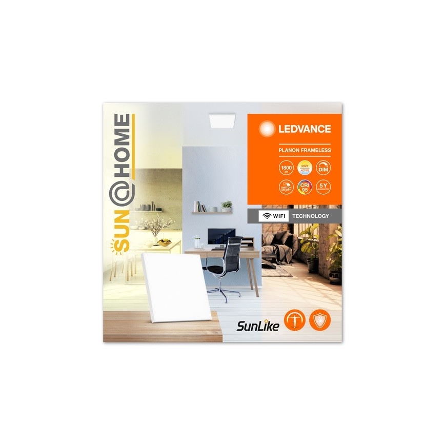 Ledvance - LED Reguliuojamas lubinis šviestuvas SUN@HOME LED/20W/230V 2200-5000K CRI 95 Wi-Fi
