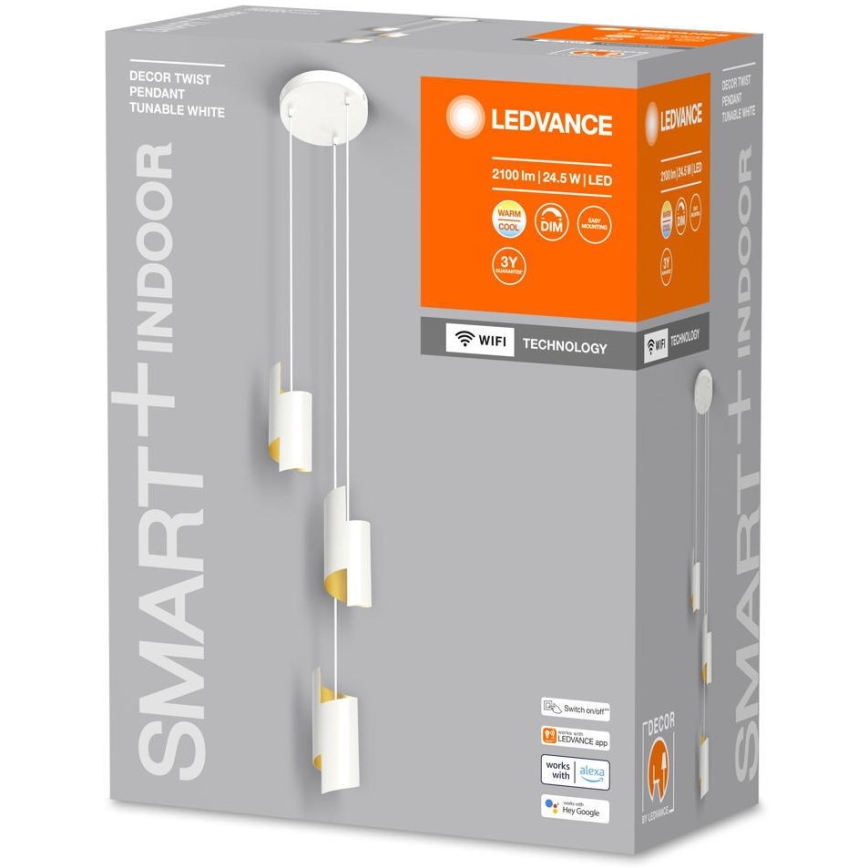 Ledvance - LED Reguliuojamas pakabinamas sietynas SMART+ DECOR 3xLED/8W/230V baltas Wi-Fi