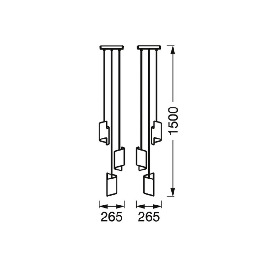 Ledvance - LED Reguliuojamas pakabinamas sietynas SMART+ DECOR 3xLED/8W/230V juodas Wi-Fi