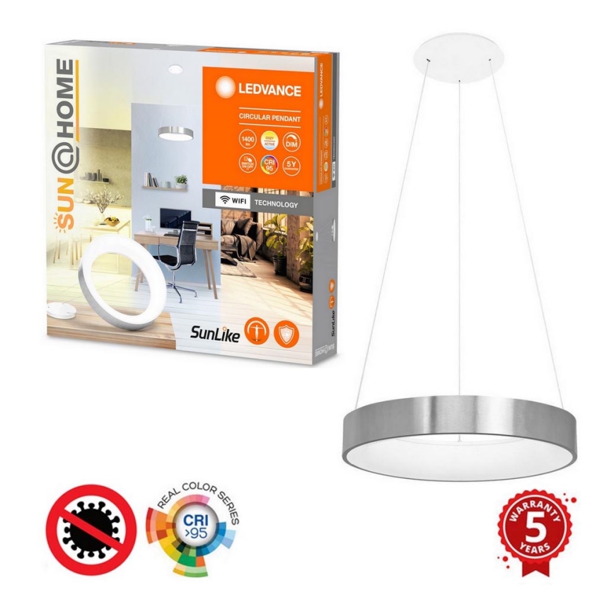 Ledvance - LED Reguliuojamas pakabinamas sietynas SUN@HOME CIRCULAR LED/18,5W/230V Wi-Fi