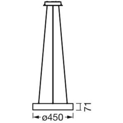 Ledvance - LED Reguliuojamas pakabinamas sietynas SUN@HOME CIRCULAR LED/18,5W/230V Wi-Fi