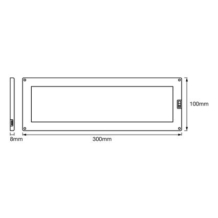 Ledvance - LED Reguliuojamas po spintele montuojamas šviestuvas su jutikliu CABINET LED/10W/230V