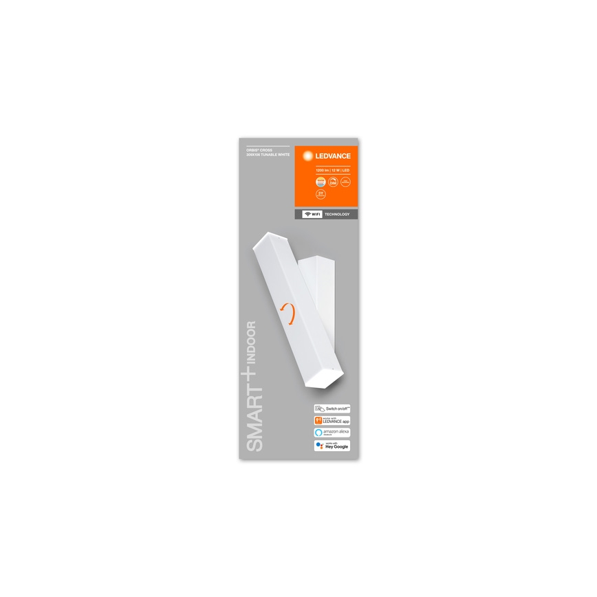 Ledvance - LED Reguliuojamas sieninis šviestuvas SMART+ CROSS 2xLED/6W/230V 3000-6500K Wi-Fi